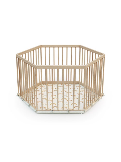 WEBABY - ALVEO Box per bambini in legno esagonale - 125 x 109 x 65 cm - Kiabi