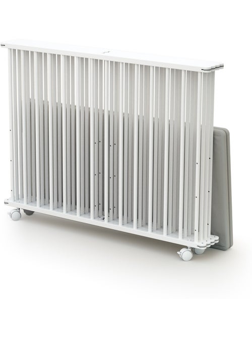 WEBABY - Box bambini pieghevole legno con ruote CALI - Bianco - 100 x 100 cm - Kiabi WEBABY - Box bambini pieghevole legno con ruote CALI - Bianco - 100 x 100 cm - Kiabi