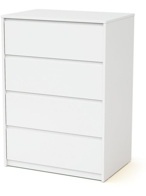 WEBABY - Cassettiera bambini 4 cassetti UNO legno - Bianco - Kiabi