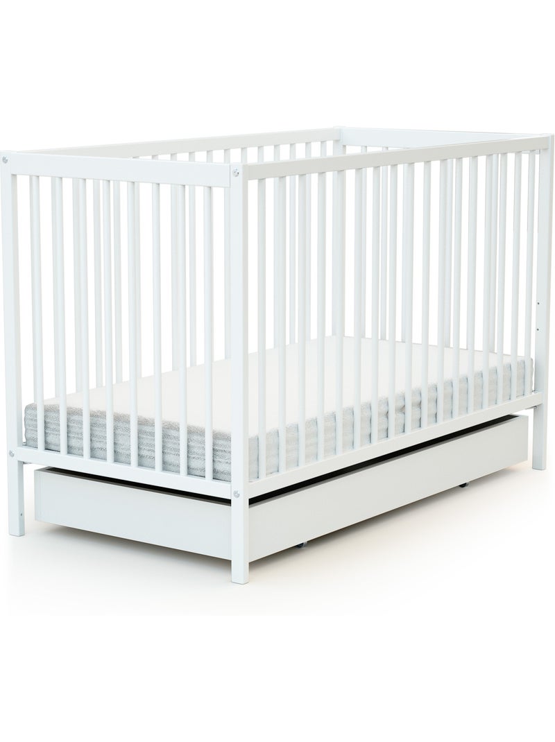 Webaby - cassetto per lettino bambini 60 x 120 cm rolo - bianco- 114,50 x 57 x 14 cm Bianco - Kiabi