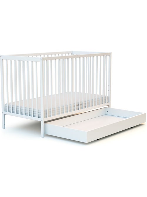 Webaby - cassetto per lettino bambini 60 x 120 cm rolo - bianco- 114,50 x 57 x 14 cm - Kiabi Webaby - cassetto per lettino bambini 60 x 120 cm rolo - bianco- 114,50 x 57 x 14 cm - Kiabi