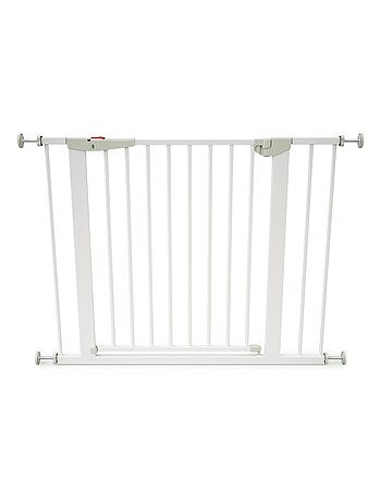 WEBABY - Estensione del cancelletto bambini in acciaio - Bianco - 79 x 3,5 x 76,5 cm MOBI