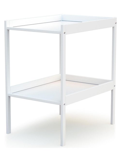 WEBABY - Fasciatoio 1 prateleira legno MILO - Bianco - 54 x 74 x 88 cm - Kiabi