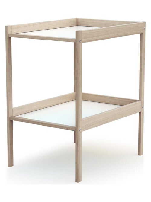 WEBABY - Fasciatoio 1 prateleira legno MILO - Faggio grezzo - 54 x 74 x 88 cm - Kiabi