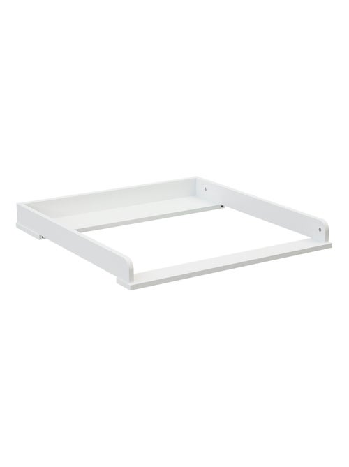 WEBABY - Fasciatoio cassettiera bambini 70 cm UNO legno - Bianco - 71 x 72,5 x 8 cm - Kiabi