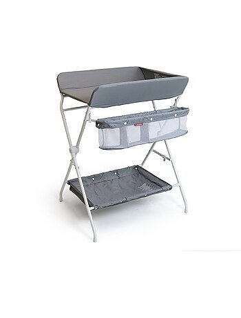 WEBABY - Fasciatoio pieghevole in acciaio - Blanco/Griggio - 80 x 68 x 103 cm