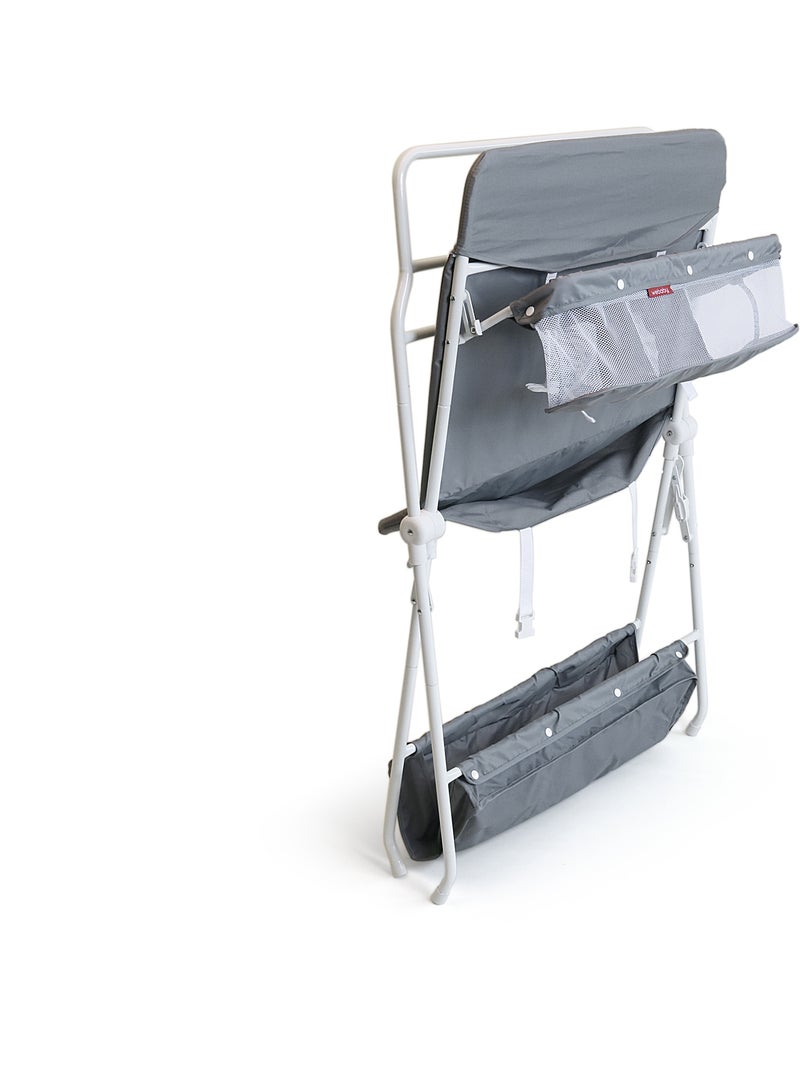 WEBABY - Fasciatoio pieghevole in acciaio - Blanco/Griggio - 80 x 68 x 103 cm Bianco Grigio chiaro - Kiabi