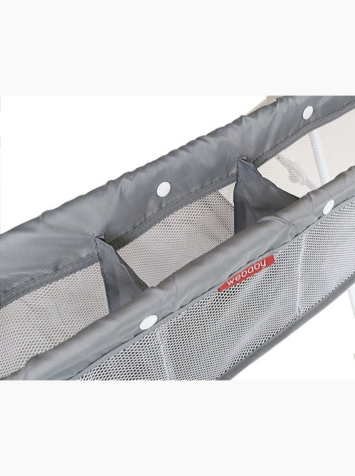 WEBABY - Fasciatoio pieghevole in acciaio - Blanco/Griggio - 80 x 68 x 103 cm - Kiabi