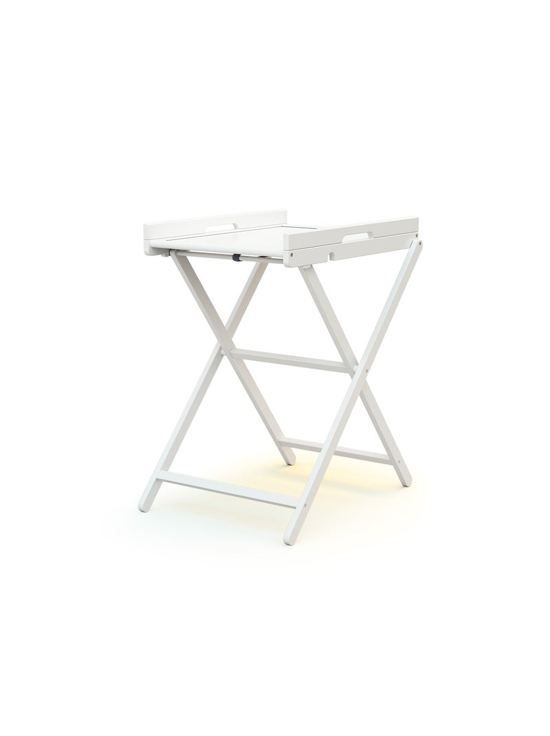 Webaby - fasciatoio pieghevole pala legno - bianco - 58 x 78 x 91 cm Bianco - Kiabi