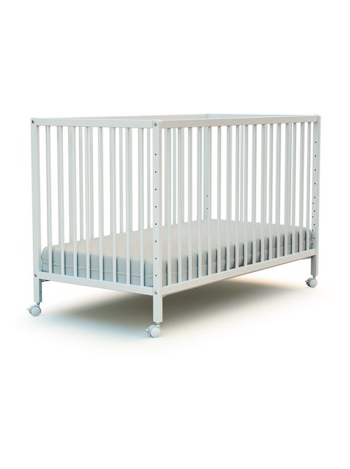 WEBABY - Lettino bambini neonato co-sleeping legno - Bianco - 60 x 120 - 124 x 64,5 x 81 cm LIO - Kiabi