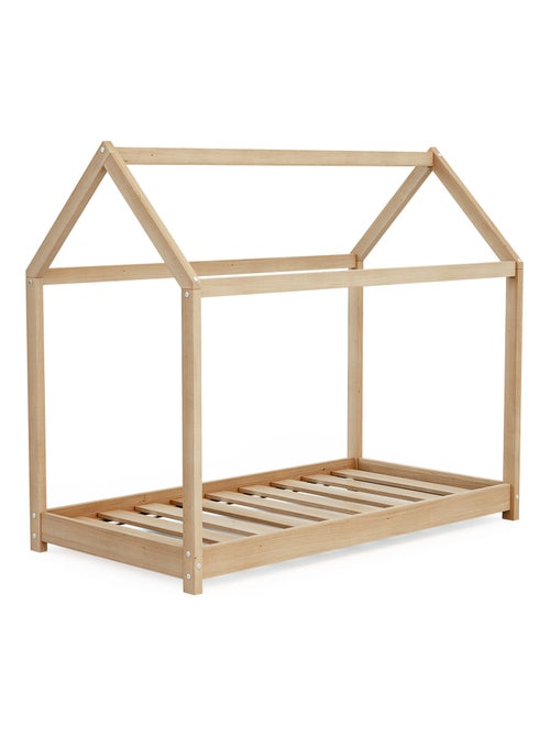 Webaby - lettino cabane bambini legno cabana - marrón - 70 x 140 - 145 x 77 x 124 cm - Kiabi Webaby - lettino cabane bambini legno cabana - marrón - 70 x 140 - 145 x 77 x 124 cm - Kiabi