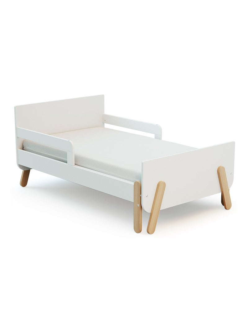 WEBABY - Letto per bambini estensibile in legno 80x140-165-190 PIRATE - Bianco Bianco - Kiabi