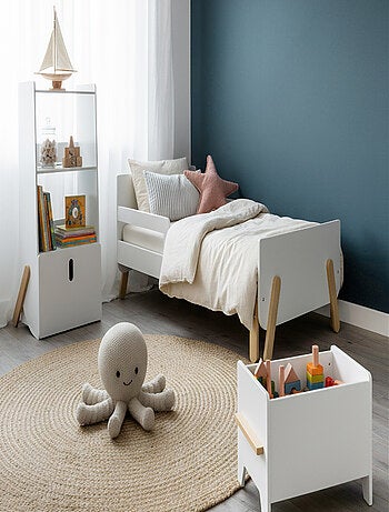 WEBABY - Scaffale per bambini pirata in legno - Bianco