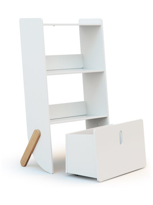 WEBABY - Scaffale per bambini pirata in legno - Bianco - Kiabi