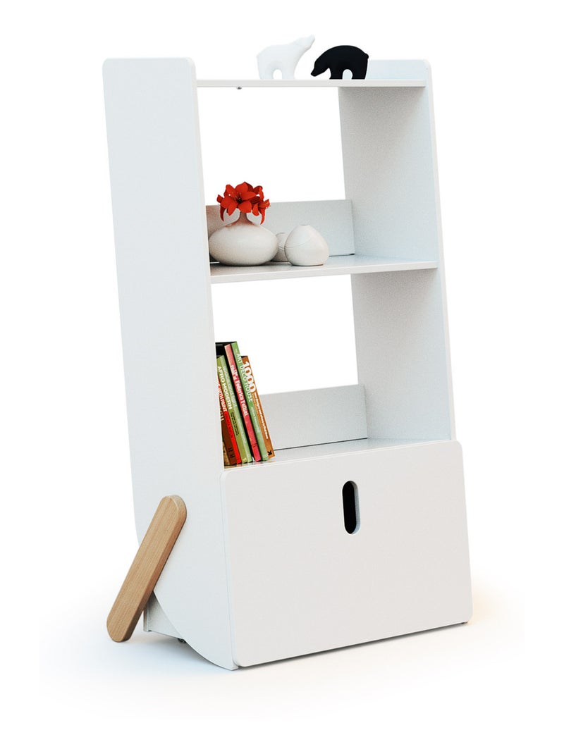 WEBABY - Scaffale per bambini pirata in legno - Bianco Bianco - Kiabi