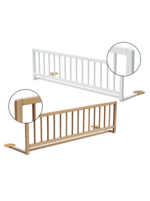 WEBABY - Sponda lettino bambini SIDO legno - Bianco - 117 x 31 x 34,5 cm - Kiabi WEBABY - Sponda lettino bambini SIDO legno - Bianco - 117 x 31 x 34,5 cm - Kiabi
