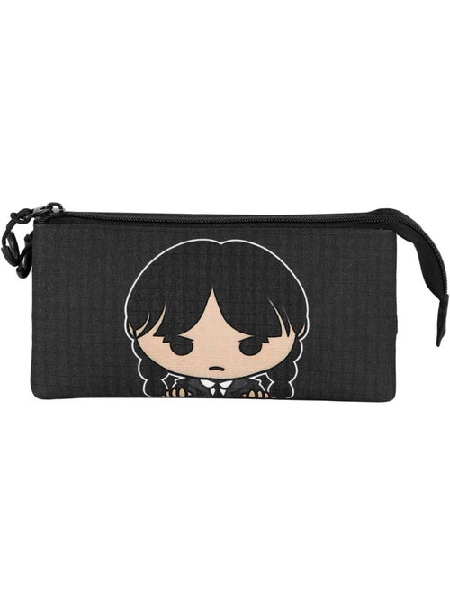 Wednesday Mercoledì Cute Astuccio Triplo, Grigio - Kiabi Wednesday Mercoledì Cute Astuccio Triplo, Grigio - Kiabi