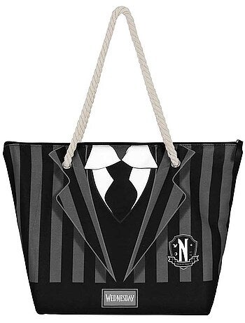 Wednesday mercoledì uniform borsa da spiaggia soleil, nero