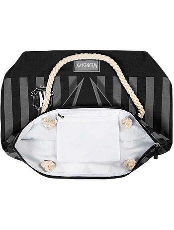 Wednesday mercoledì uniform borsa da spiaggia soleil, nero