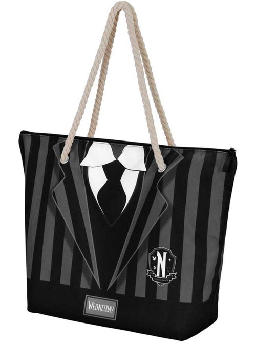 Wednesday mercoledì uniform borsa da spiaggia soleil, nero - Kiabi