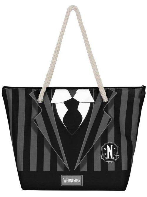 Wednesday mercoledì uniform borsa da spiaggia soleil, nero - Kiabi
