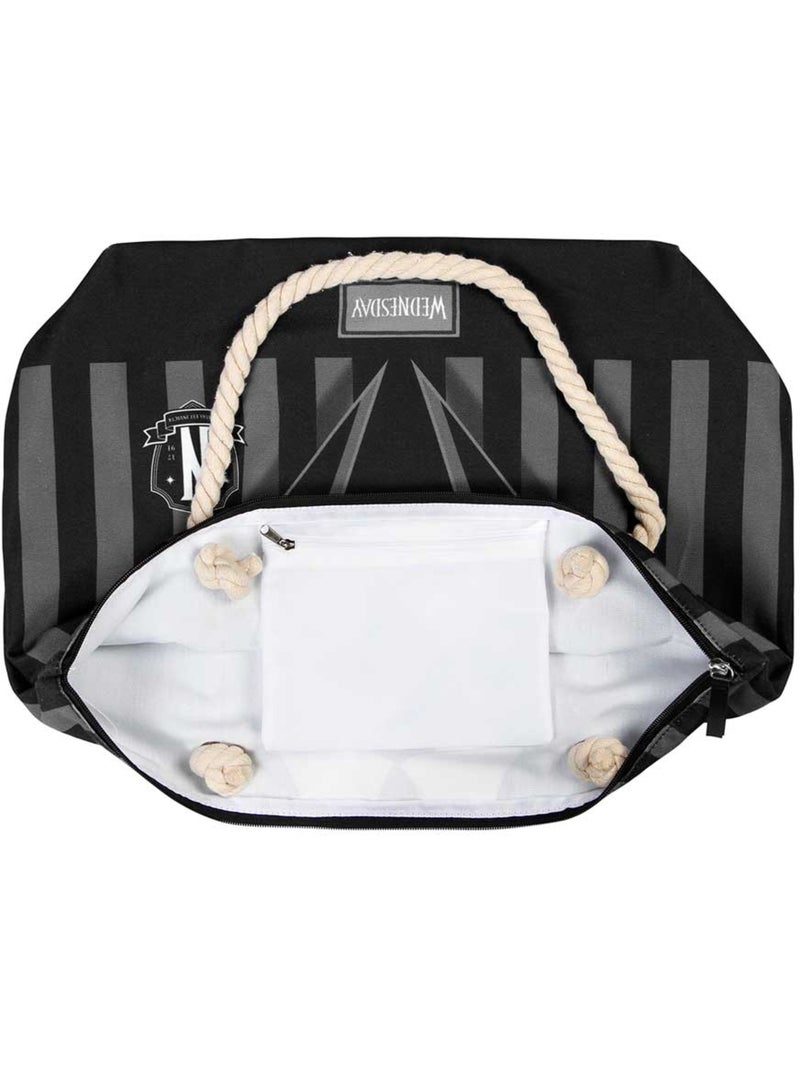 Wednesday mercoledì uniform borsa da spiaggia soleil, nero Nero - Kiabi