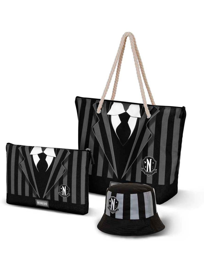 Wednesday mercoledì uniform borsa da spiaggia soleil, nero Nero - Kiabi