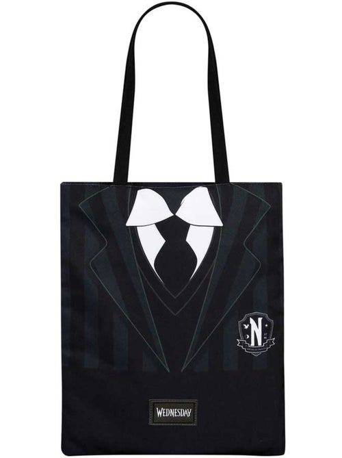 Wednesday Mercoledì Uniform Borsa della Spesa Shopping Bag, Nero - Kiabi