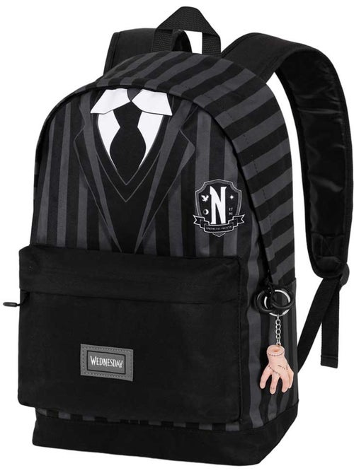 Wednesday Mercoledì Uniform Zaino HS FAN 2.0, Nero - Kiabi