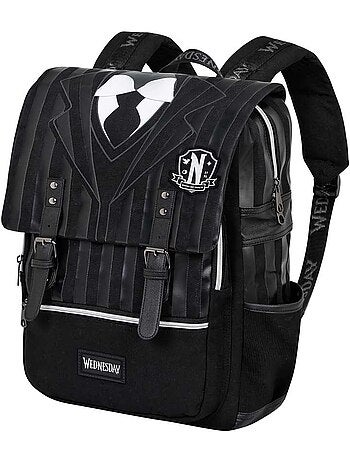 Wednesday mercoledì uniform zaino oxford, nero