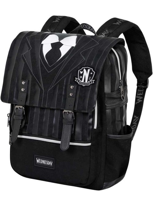 Wednesday Mercoledì Uniform Zaino Oxford, Nero - Kiabi