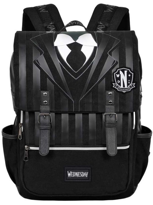 Wednesday Mercoledì Uniform Zaino Oxford, Nero - Kiabi