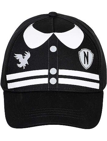 Wednesday Mercoledì Varsity Cappellino Bambino, Nero