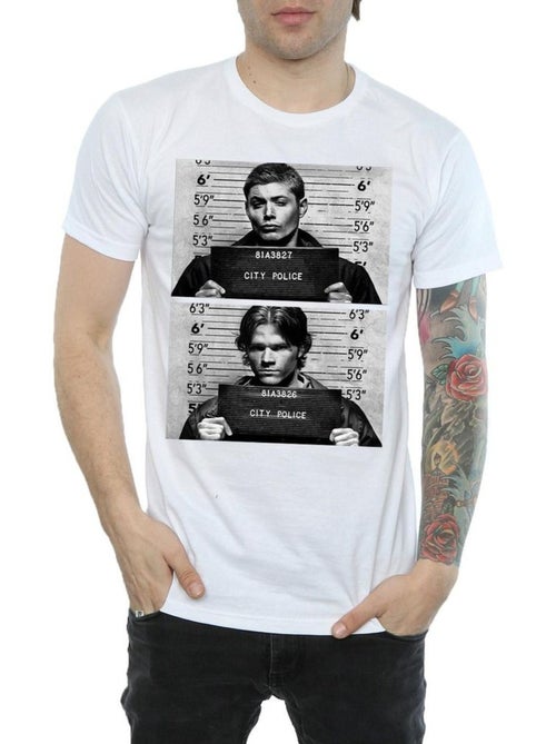 Winchester maglietta foto segnaletica uomo - supernatural - Kiabi