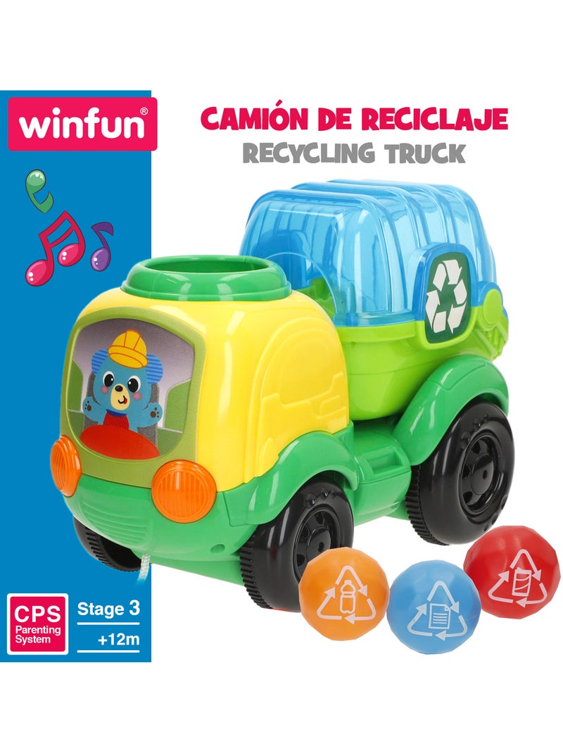 Winfun camion per il riciclaggio da trainare con luci, frasi e suoni N/D - Kiabi