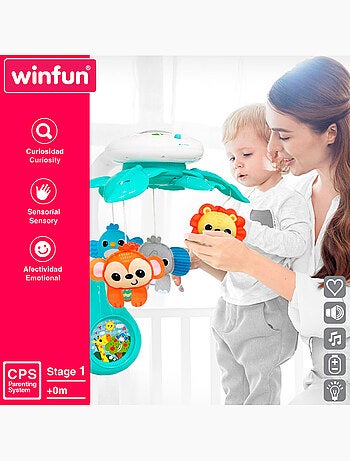 Winfun cot mobile con proiettore e musica