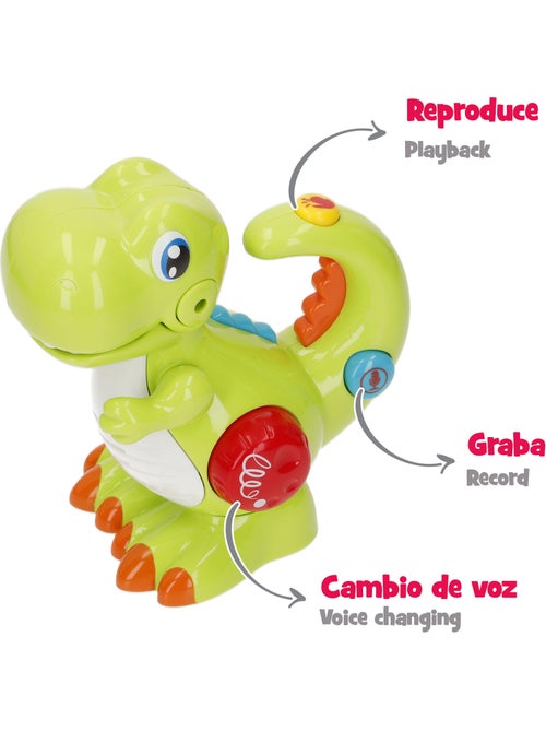 Winfun dinosauro giocattolo elettrico con registratore, luce e suono - Kiabi Winfun dinosauro giocattolo elettrico con registratore, luce e suono - Kiabi