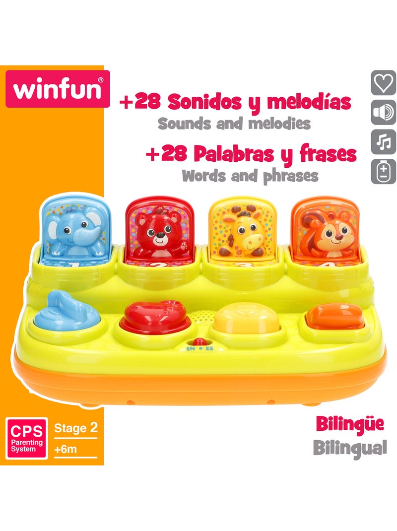 Winfun giocattolo interattivo bilingue con animali che rimbalzano e suono N/D - Kiabi