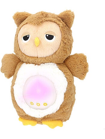 Winfun gufo di peluche con luci e suoni rilassanti