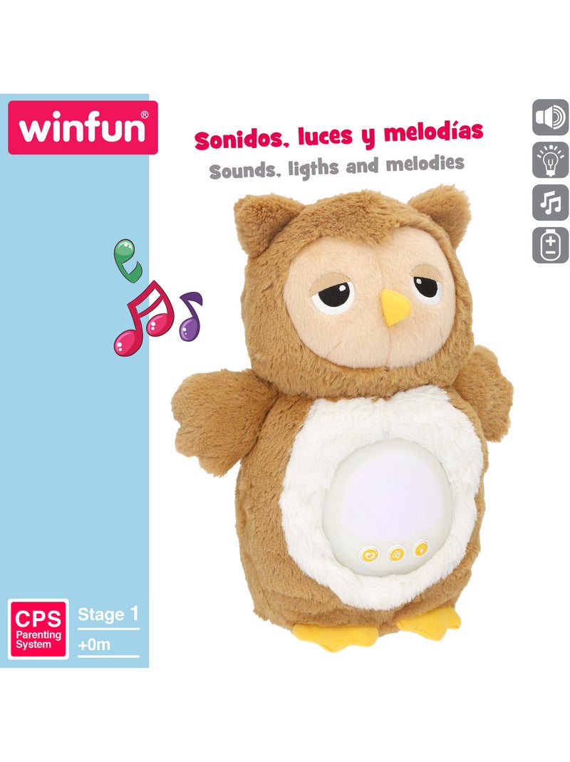 Winfun gufo di peluche con luci e suoni rilassanti N/D - Kiabi