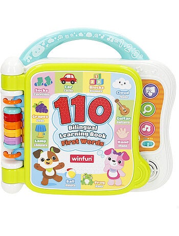Winfun libro di apprendimento delle prime parole in inglese e spagnolo