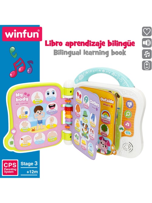 Winfun libro di apprendimento delle prime parole in inglese e spagnolo - Kiabi Winfun libro di apprendimento delle prime parole in inglese e spagnolo - Kiabi
