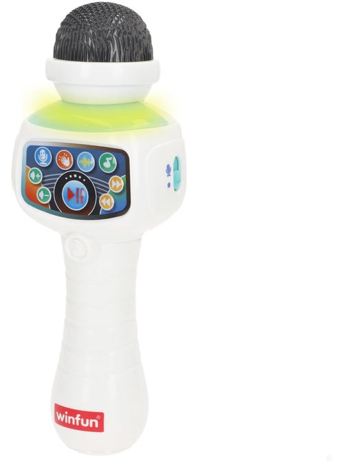 Winfun microfono karaoke giocattolo wireless con luce, melodie ed effetti - Kiabi