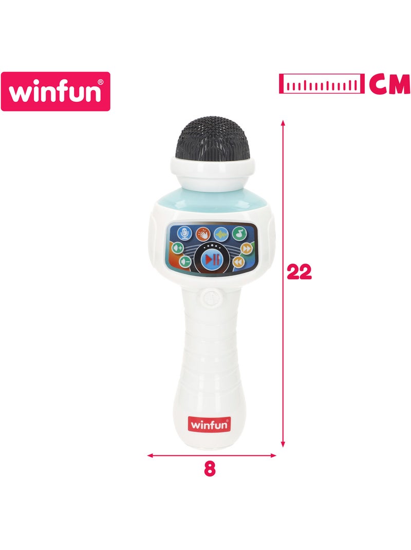 Winfun microfono karaoke giocattolo wireless con luce, melodie ed effetti N/D - Kiabi