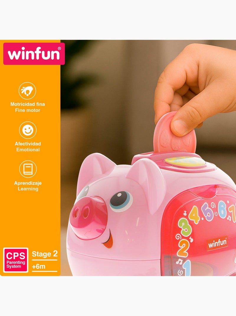 Winfun salvadanaio da tirare con luci, suoni e frasi in spagnolo e inglese N/D - Kiabi