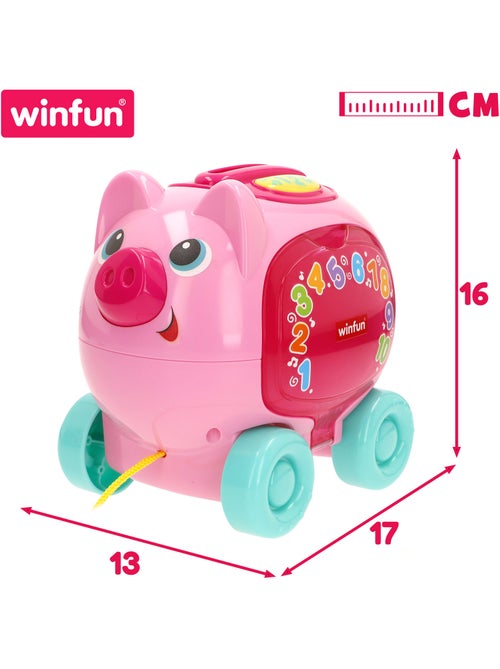 Winfun salvadanaio da tirare con luci, suoni e frasi in spagnolo e inglese - Kiabi Winfun salvadanaio da tirare con luci, suoni e frasi in spagnolo e inglese - Kiabi