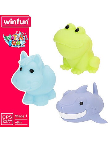 Winfun set da bagno 10 animali della fattoria e dell'oceano