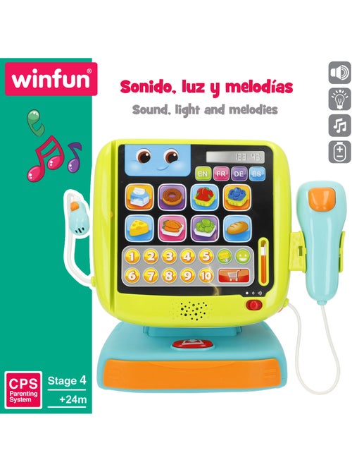 Winfun set registratore di cassa 4 lingue con luci e suoni - Kiabi Winfun set registratore di cassa 4 lingue con luci e suoni - Kiabi