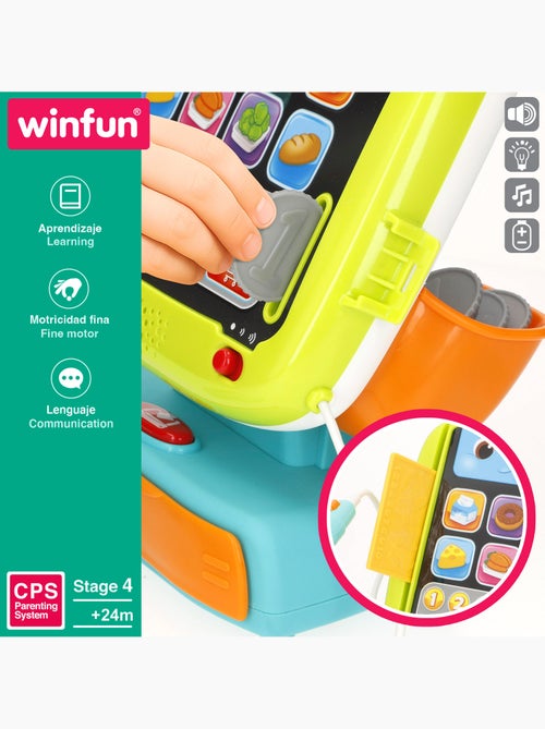 Winfun set registratore di cassa 4 lingue con luci e suoni - Kiabi Winfun set registratore di cassa 4 lingue con luci e suoni - Kiabi