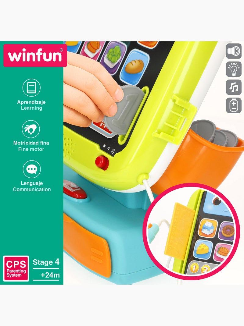 Winfun set registratore di cassa 4 lingue con luci e suoni N/D - Kiabi